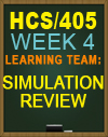 HCS/405 Simulation Review
